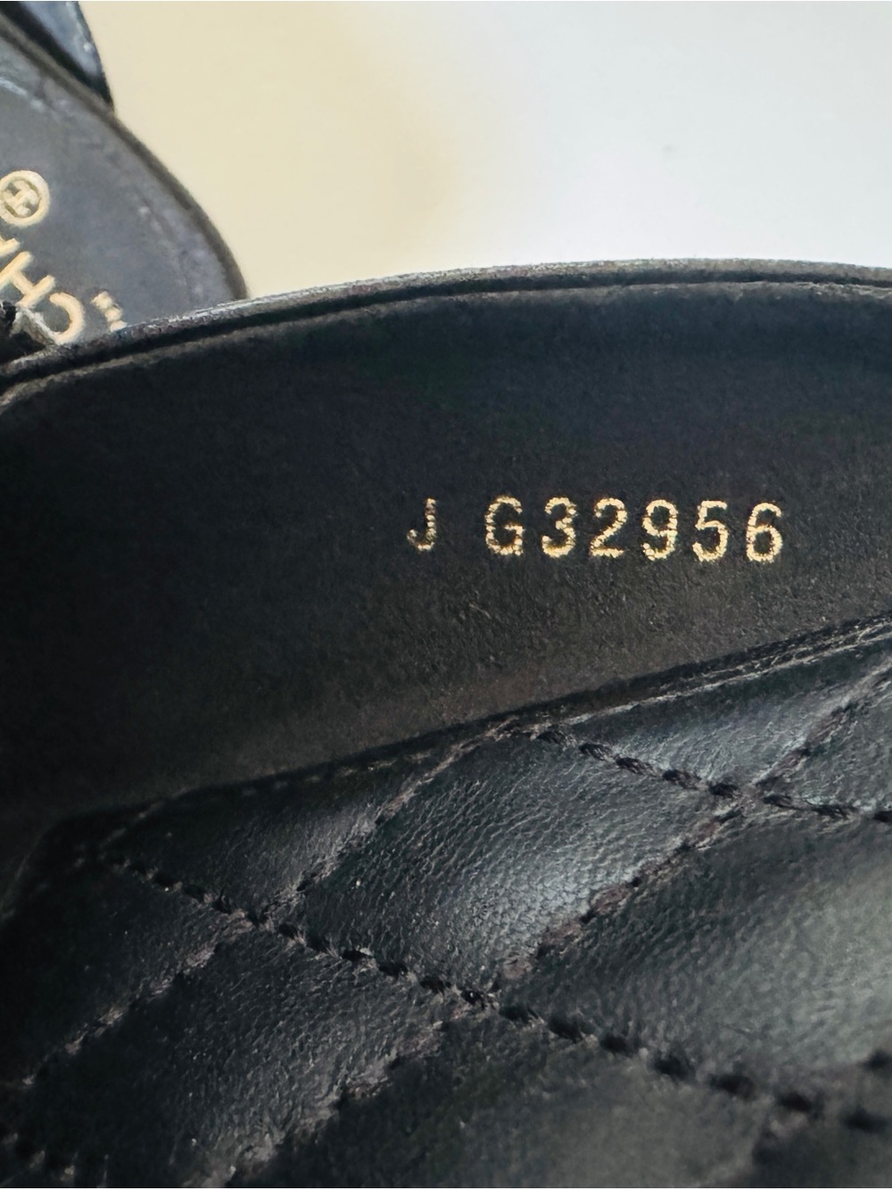 Authentic CHANEL Lambskin Chain Braided Flat Mules in Black and gold chain - Picture 10 of 13